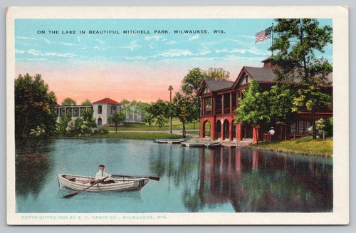 1928 boating the lake - 1928,