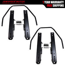 2X Racing Bucket Seats Runners Sliders Subframe 270mm 345mm Universi Dual Lock