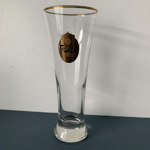 Vintage carlsberg beer glass - beer,