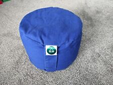 Present Mind Zafu Meditation Cushion -  20cm(8")High X 28cm(11") Wide -BLUE