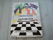 Indianapolis 500 Program 1976 Racing Formula Grand Prix