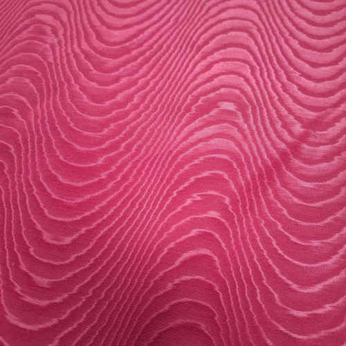 Deep red wave moiré taffeta - moiré,