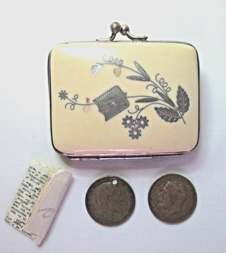 Antique french coin purse - french,