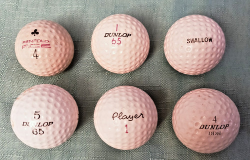 Vintage golf balls - x,