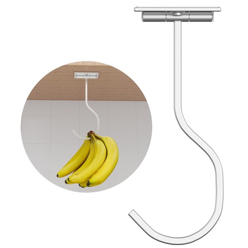Folding banana hook silver - folding,