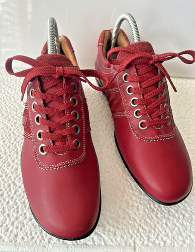 Ecco ladies leather red - ladies, berry