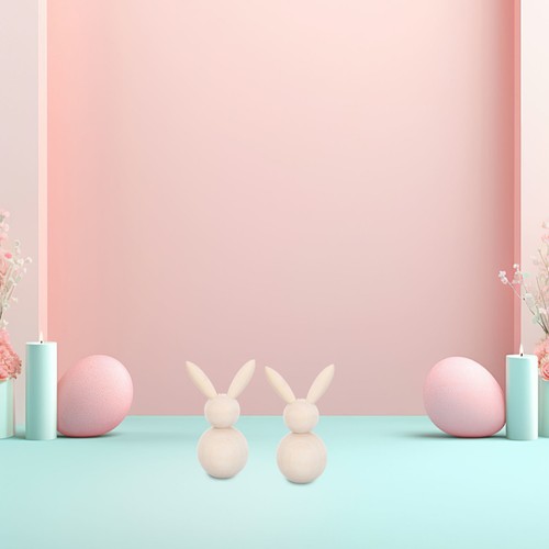 Pcs wooden rabbit - pcs, dolls