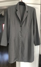 Debenhams Ladies Grey Long Blazer Jacket  Size 16