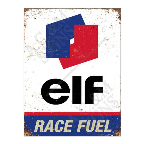 Metal tin sign plaque elf - tin,