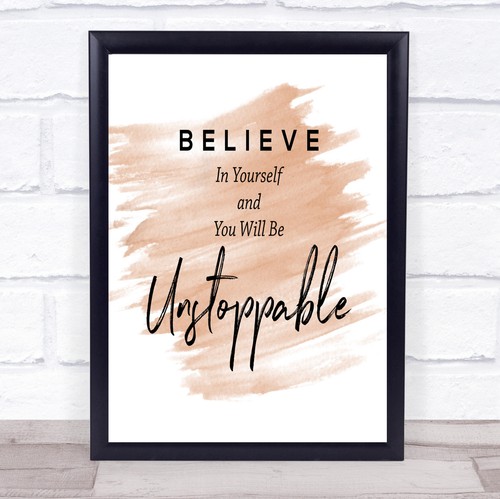 Unstoppable quote print - unstoppable,
