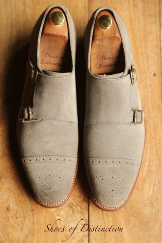 Grenson grey uede double - uede,