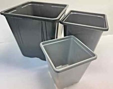 Square plastic plant pots - square,