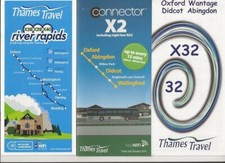 Thames Valley Travel Go Ahead Oxford Reading 3 timetables River Rapids X32 X2