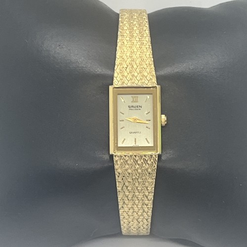 Gruen vintage goldtone ladies - gruen,