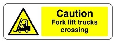 Caution fork lift - fork,