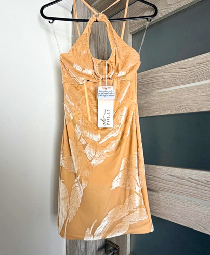 Polly beige satin floral - satin,