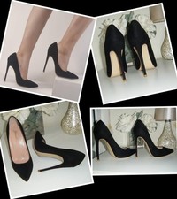 NEW GENSHUO Black Suede 4.75