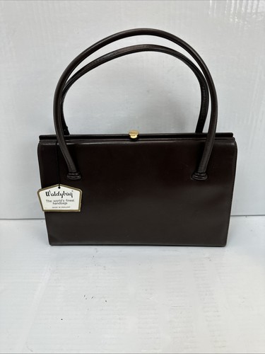 Vintage brown leather - leather, waldybag