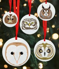 Owls britain christmas tree - christmas,