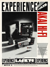 1980s Vintage Akai M512 Stereo Midi System Original Print Advertising