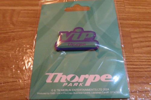 Thorpe park vip pin - vip,