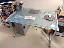John Lewis Glass Desk