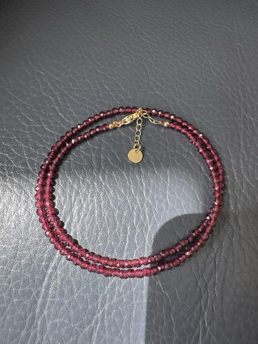 Minimalist red garnet genuine - minimalist,