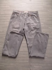 Levi Strauss Signature Jeans Mens W34 L34 Grey Light Wash Denim Cotton Straight