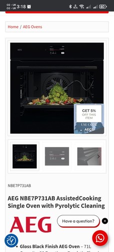 Aeg nbe7p731ab smart - nbe7p731ab, oven