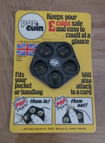 Vintage 1983 pop coin - 1983, one