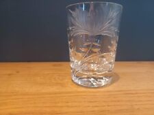 Royal Brierley glass Fuchsia small tumbler(chipped)