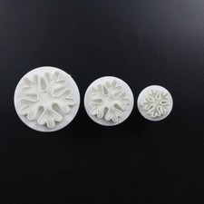 3pcs Snowflake Plunger Cutter