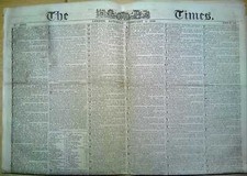 Historic Newspaper THE TIMES