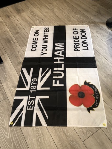 Fulham flag 5ft - fc, 3ft