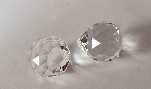 Crystal glass cut faceted - 2,