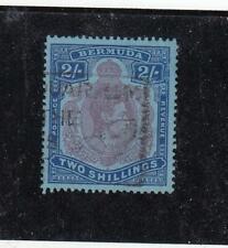 BERMUDA (MK6392) # 123 VF-USED 2sh 1950 KGVI /WITH CANCEL /ULTRA,RED-VIO CV $12