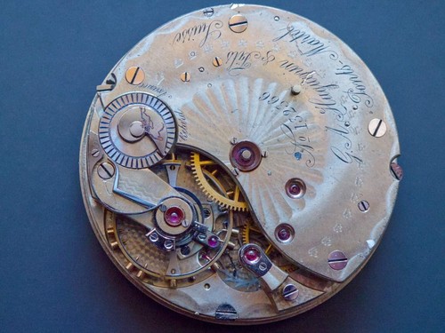 Antique pocket watch movement - watch,