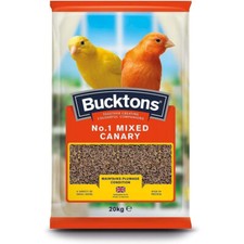 Bucktons No.1 Mixed Canary Food 20 kg Indoor Bird Cage Aviary All-Round Seed Mix