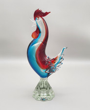 Figurine - Murano - Glass - Cockerel - 30cm Tall - Faults