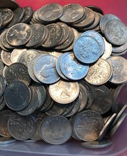 100x Queen Elizabeth II 1967 Sixpences in Mint - Near Mint Condition