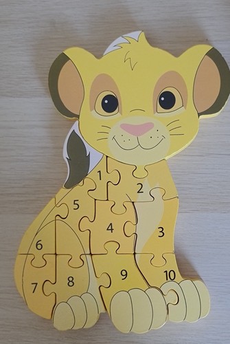 Lion king number - lion, puzzle