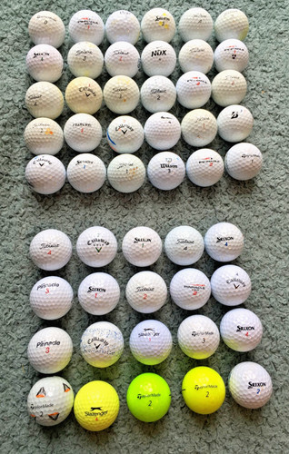 Mixed used golf balls - 50,