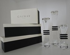 Set of 3 Galway Deco Crystal