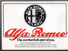 Alfa Romeo Range 1970-1971 UK Foldout Brochure Giulia 1750 GTV Spider Montreal