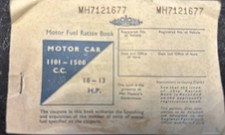 Motor Fuel Ration Book for Car 1100-1500cc