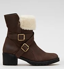 Ruth Langsford Casual Suede & Leather Ankle Boots Oak UK 5 EU 38 New