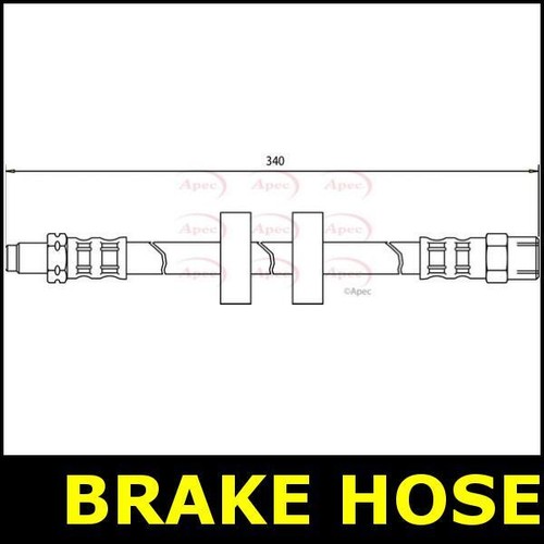 Brake hose front for caddy - front,
