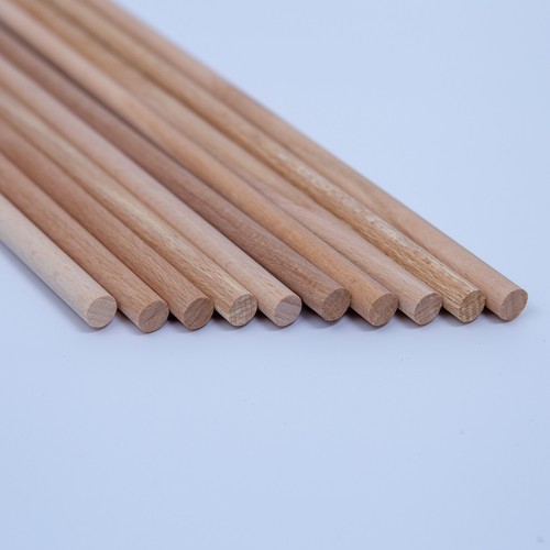 Beech wood dowels - 1m, 10mm