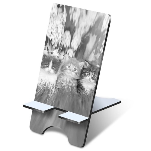 3mm mdf phone stand - phone, bw