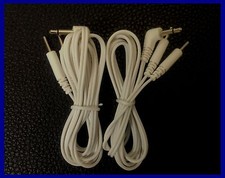Pair Of TENS Electrode Lead Wires With 4 Pin Connectors 3.5mm